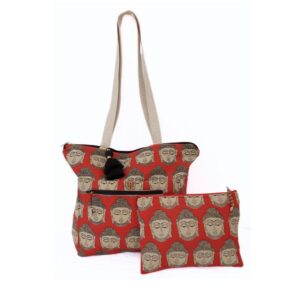 Bodhi Buddha Print MiniAura Tote Set