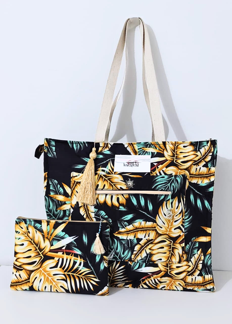Gulmohar Floral Vistaar Tote