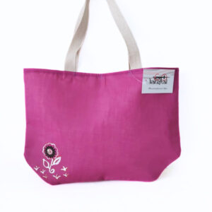 Violet Appliqué MiniAura Tote