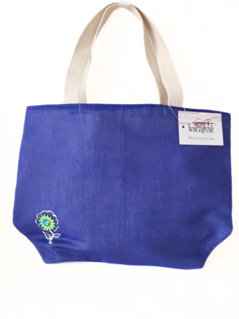Cornflower Appliqué MiniAura Tote