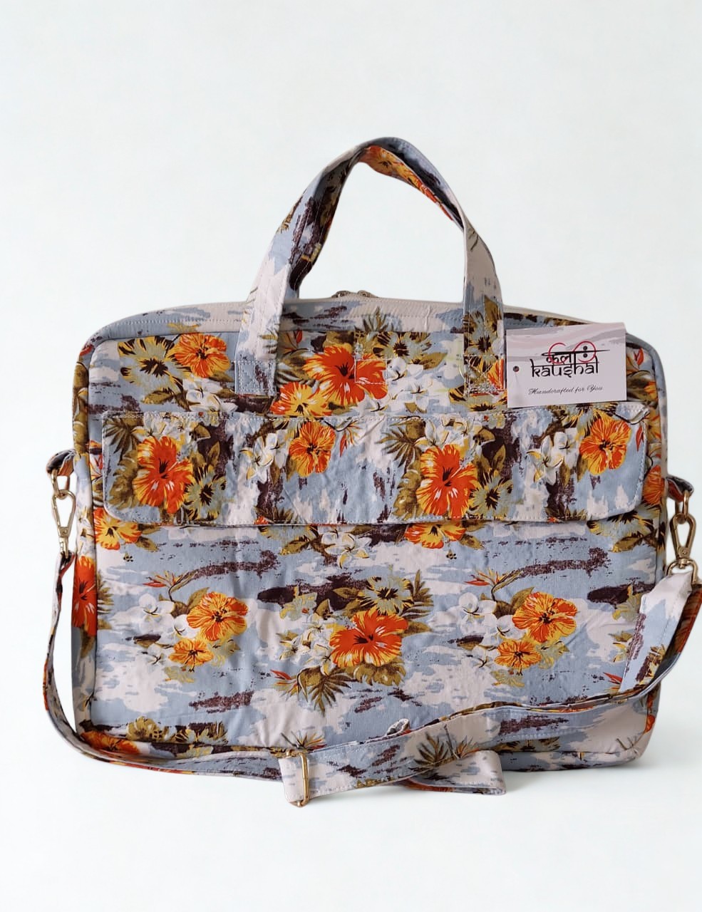 Hibiscus Tech Tote