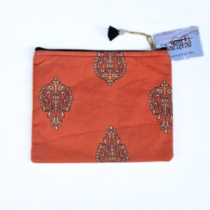 Terracotta Paisley SafarSaathi Pouch