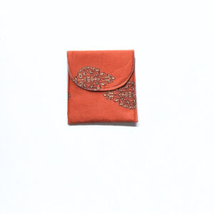 Terracotta Paisley Pouch