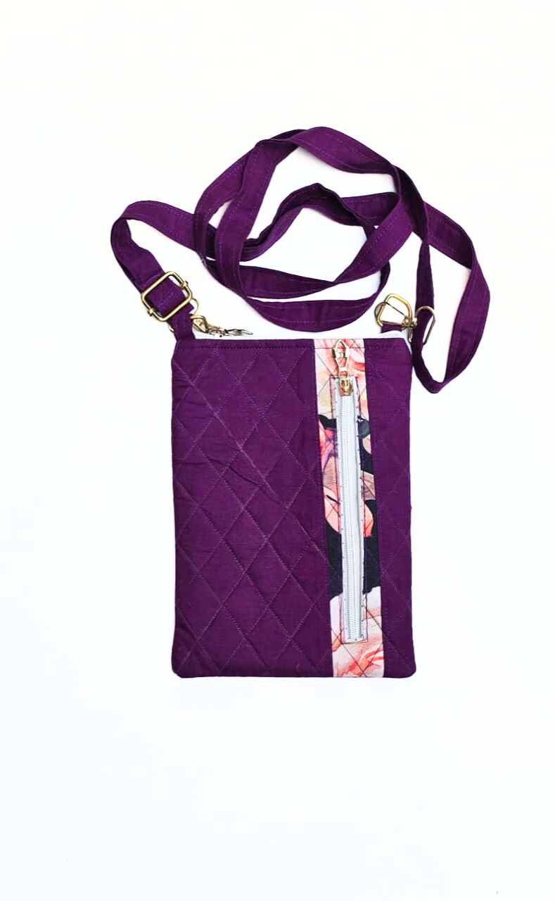 Quilted Amethyst TrioToat Sling