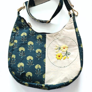 Embroidered Bloom Luna Sling Bag