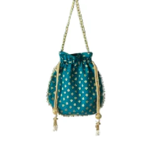 Gilded Motif Beaded Potli