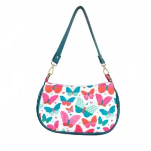 Feather Bloom Printed Shoulder Bag