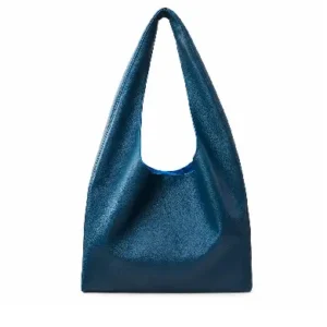 Azure Ease Soft Leather Hobo Shoulder Bag