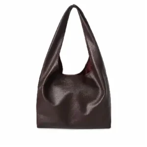 Cocoa Comfort Soft Leather Hobo Shoulder Bag