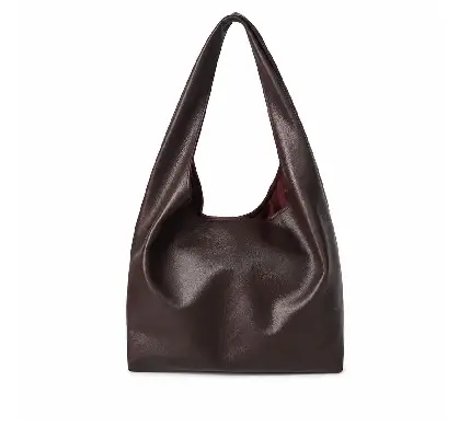 Cocoa Comfort Soft Leather Hobo Shoulder Bag