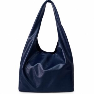 Navy Serenity Soft Leather Hobo Bag